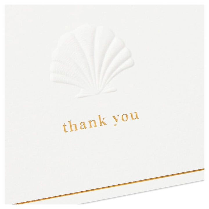 Hallmark Embossed Shell Blank Thank-You Notes (Pack of 10) – Halamama.com