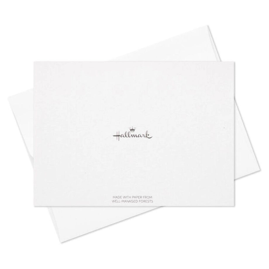 Hallmark Embossed Shell Blank Thank-You Notes (Pack of 10)