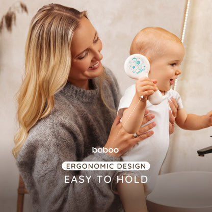 Baboo Baby Brush & Comb Set (Cream)