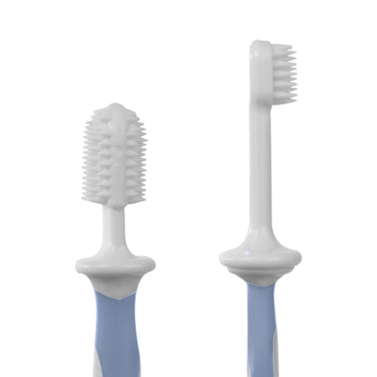 Baboo 6m+ Silicone Baby Toothbrush Set (Blue Haze)