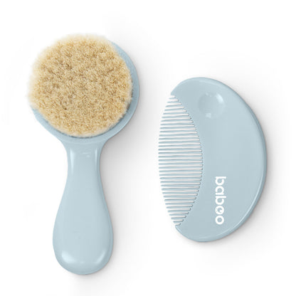 Baboo Baby Brush & Comb Set (Blue Haze)