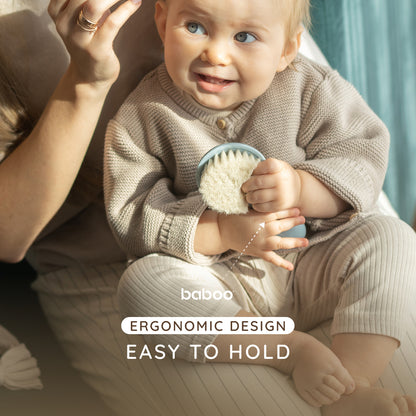 Baboo Baby Brush & Comb Set (Blue Haze)