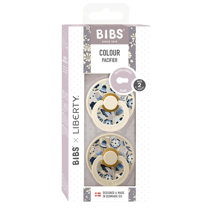 Bibs Liberty Colour Bobo Pacifier Size 2 pack of 2 (Ivory Mix)
