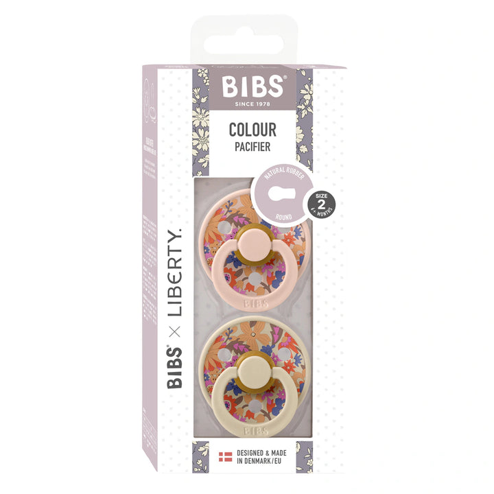 Bibs x Liberty 2 Pack Colour June Blossom Latex Size 2 Blush Mix