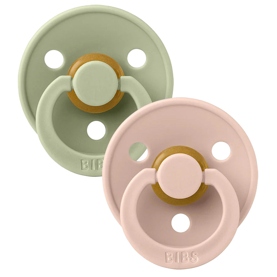 Bibs Colour Latex S2 Pacifier Pack of 2 (Sage Blush)
