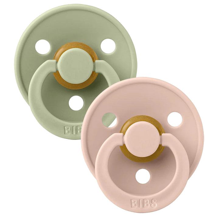 Bibs Colour Latex S2 Pacifier Pack of 2 (Sage Blush)