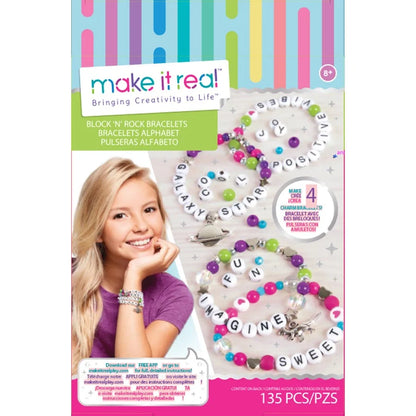 Make It Real Block & Rock Charm Bracelets