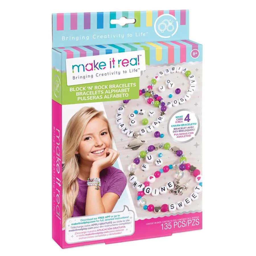 أساور Make It Real Block & Rock Charm أساور Make It Real Block & Rock Charm