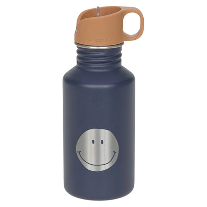 Lassig Little Gang Stainless Steel Bottle 500ml (Smile Navy)