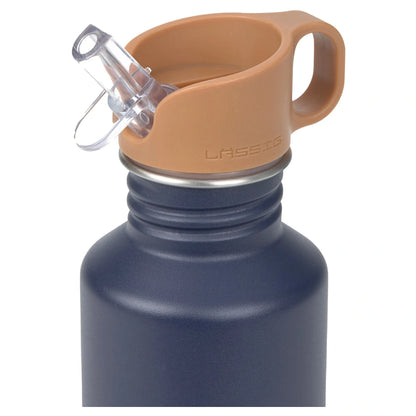Lassig Little Gang Stainless Steel Bottle 500ml (Smile Navy)