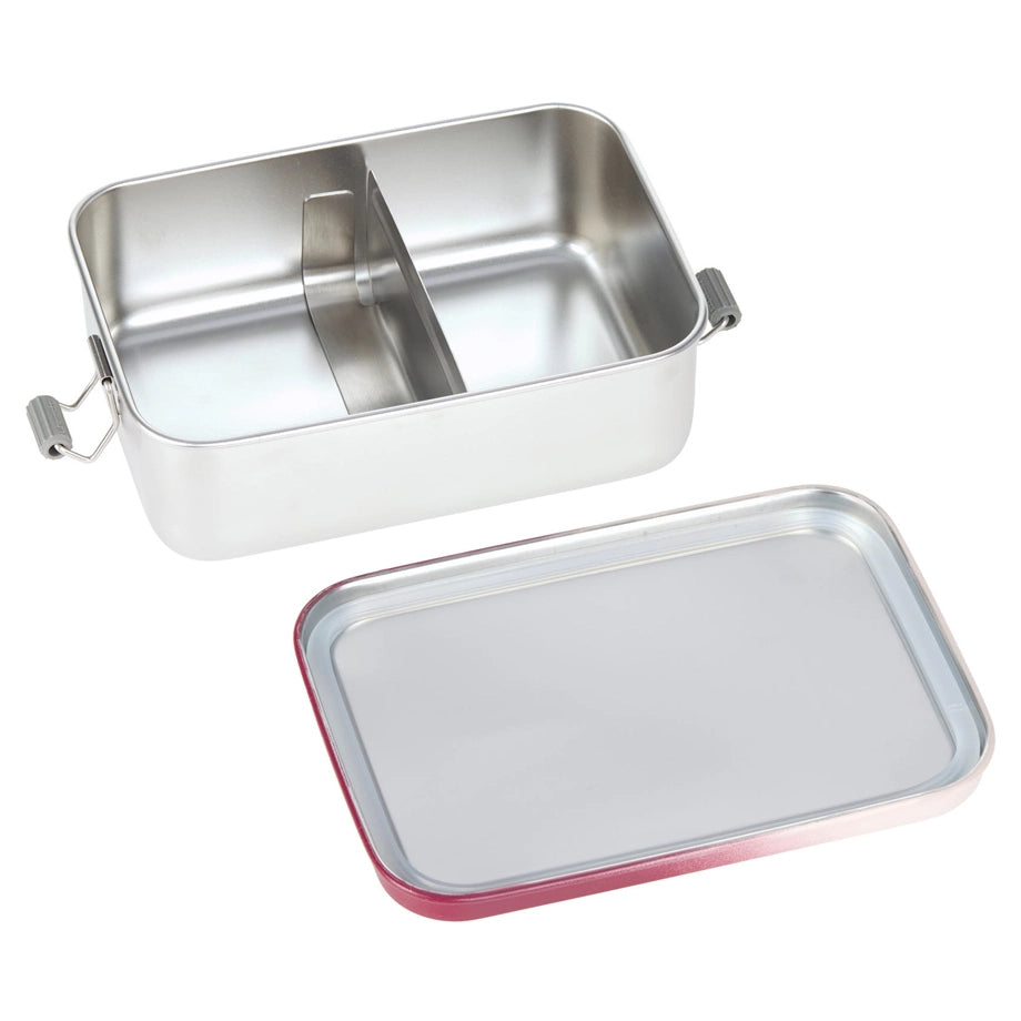 Lassig Solid Stainless Steel Lunchbox (Berry/Rose)