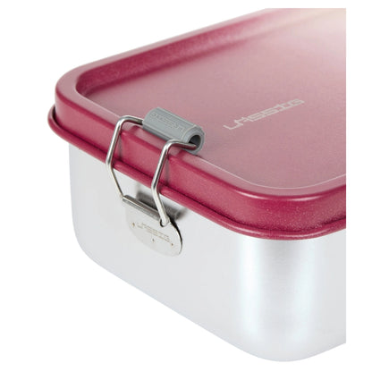 Lassig Solid Stainless Steel Lunchbox (Berry/Rose)