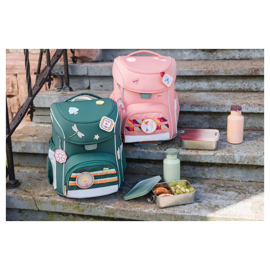 Lassig Solid Stainless Steel Lunchbox (Olive/Green)