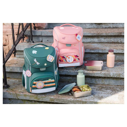 Lassig Solid Stainless Steel Lunchbox (Olive/Green)