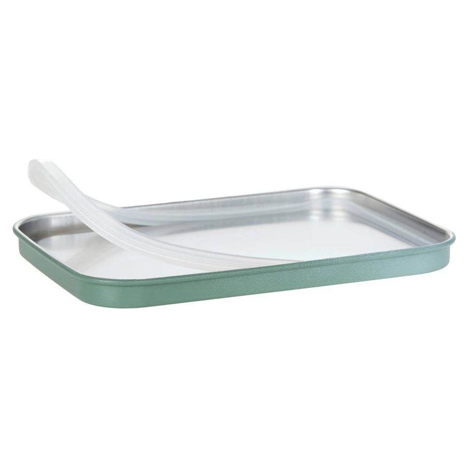Lassig Solid Stainless Steel Lunchbox (Olive/Green)