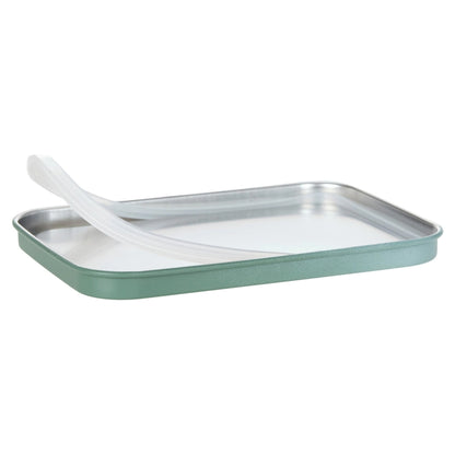 Lassig Solid Stainless Steel Lunchbox (Olive/Green)