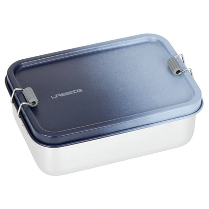Lassig Solid Stainless Steel Lunchbox (Blue)
