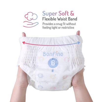 Bonfino Premium Pant Style Overnight Diapers Size 6 Extra Large - 30pcs