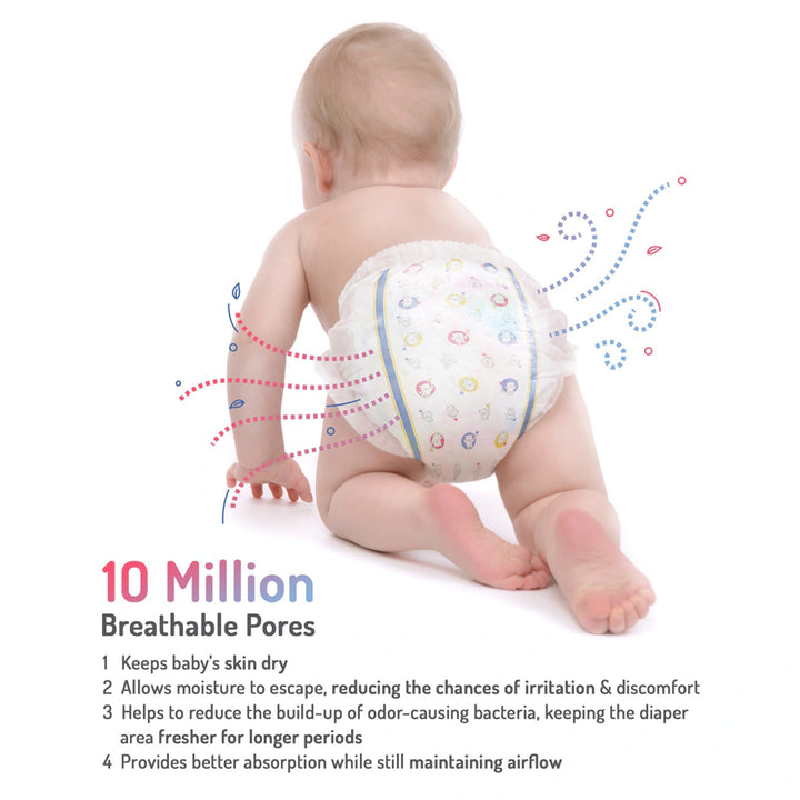 Bonfino Premium Pant Style Overnight Diapers Size 1 New Born - 24pcs