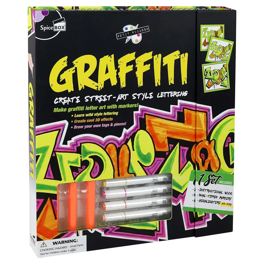 SpiceBox Petit Picasso Graffiti Street Art Lettering Drawing Kit