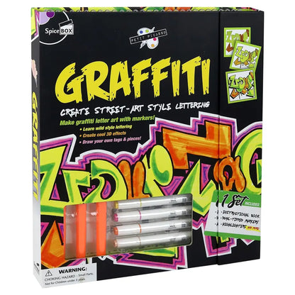 SpiceBox Petit Picasso Graffiti Street Art Lettering Drawing Kit