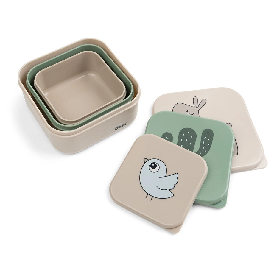 Done By Deer Smart Snack Set Lalee (Sand)