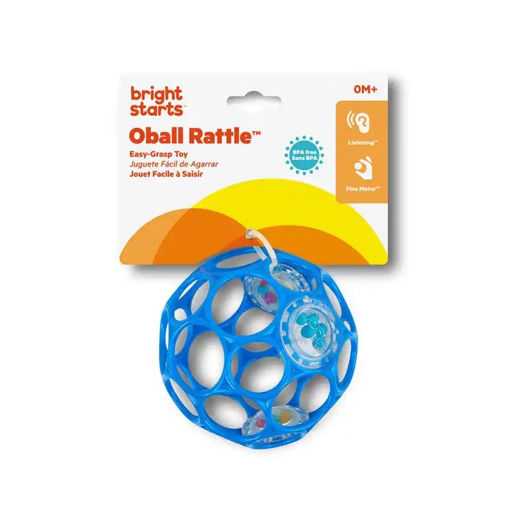 Blue Oball Rattle Easy-Grasp Toy Halamama's Premium at best