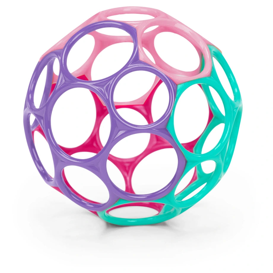 Bright Starts Oball Classic Easy-Grasp Toy (Pink/Purple)