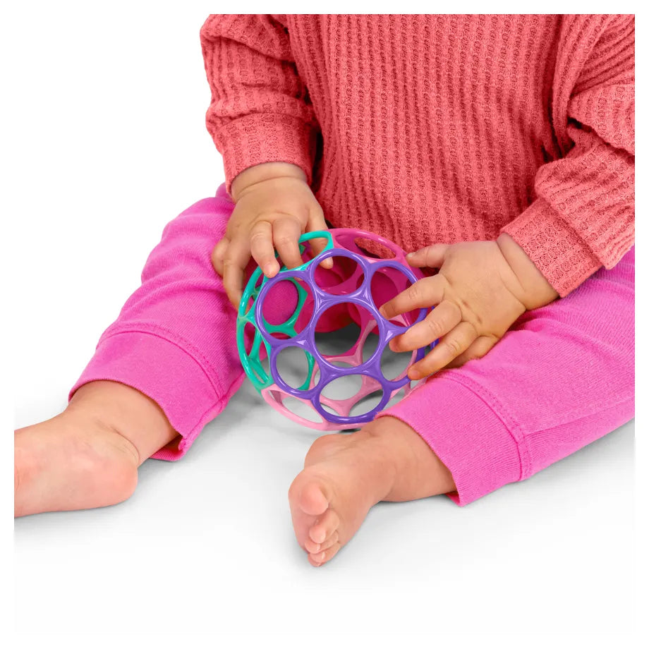 Bright Starts Oball Classic Easy-Grasp Toy (Pink/Purple)