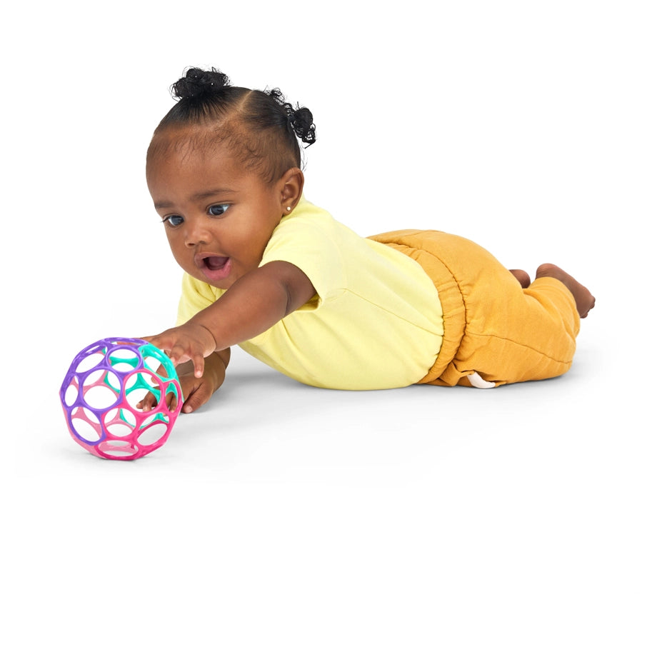 Bright Starts Oball Classic Easy-Grasp Toy (Pink/Purple)