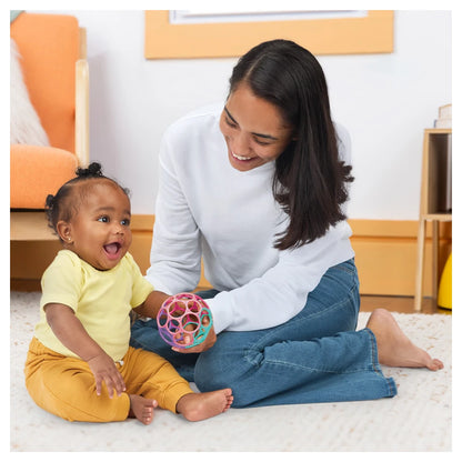 Bright Starts Oball Classic Easy-Grasp Toy (Pink/Purple)