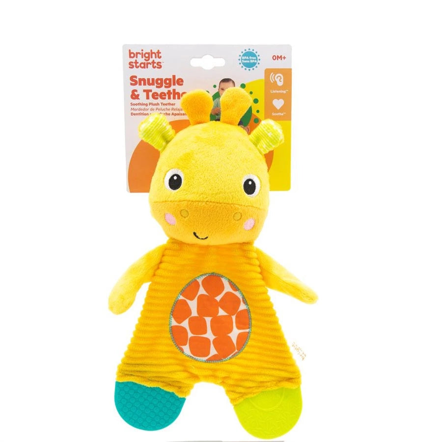 Bright Starts Snuggle Teethe Plush Teether Giraffe