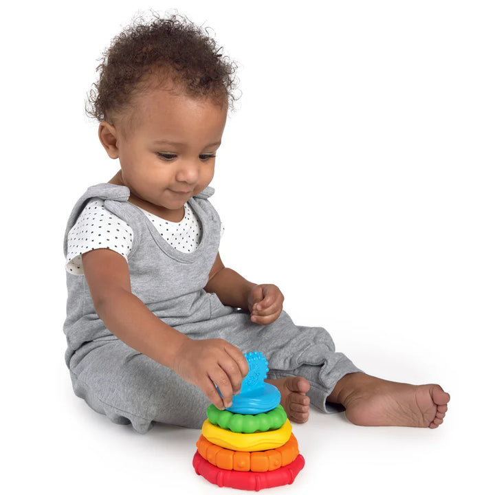 Baby Einstein Stack & Teethe Multi-Textured Teether Toy