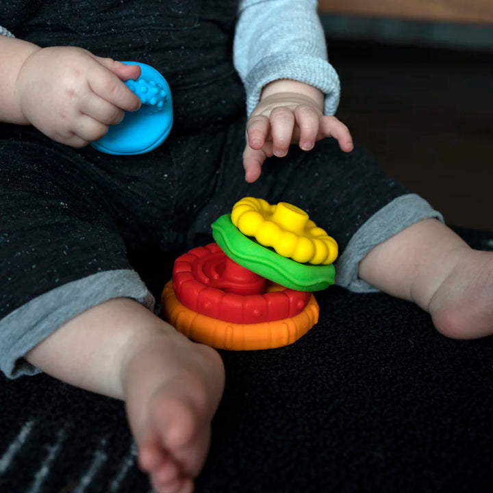 Baby Einstein Stack & Teethe Multi-Textured Teether Toy