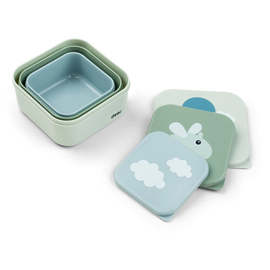 Done By Deer Smart Snack Set Happy Clouds (Green)