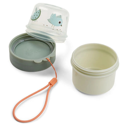 Done By Deer To Go 2-Way Snack Container S Birdee Green (Green)