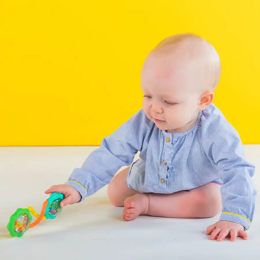 Bright Starts Shake & Spin 2 Piece Rattle & Teether Set