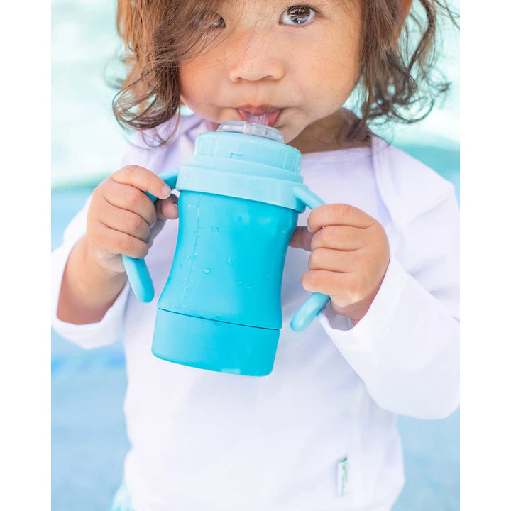 Green Sprouts Sprout Ware Sip & Straw Cup 6oz (Aqua) 6m+