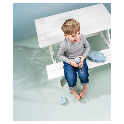 Done By Deer Lunch & Snack Box with Straw Bottle Playground Blue (Blue)