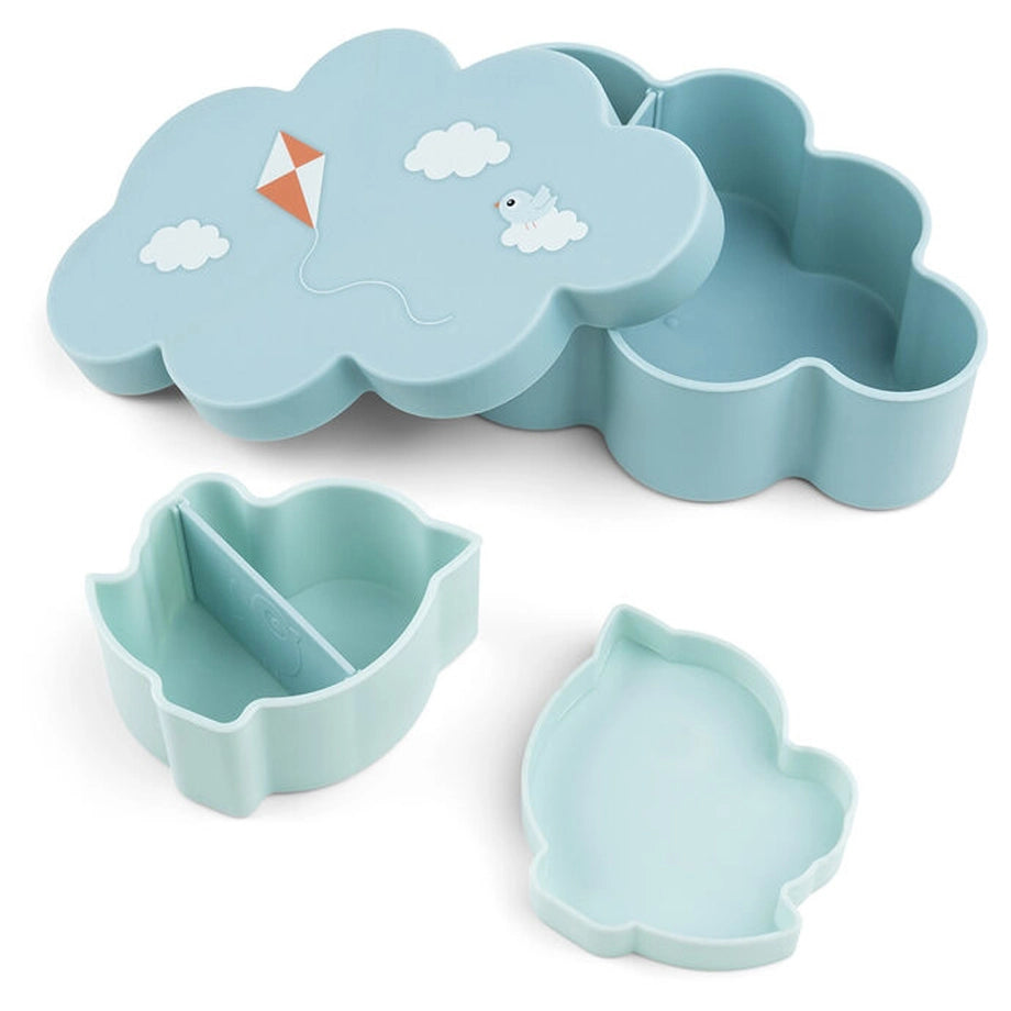 Done By Deer Lunch & Snack Box with Straw Bottle Playground Blue (Blue)
