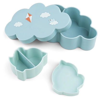Done By Deer Lunch & Snack Box with Straw Bottle Playground Blue (Blue)