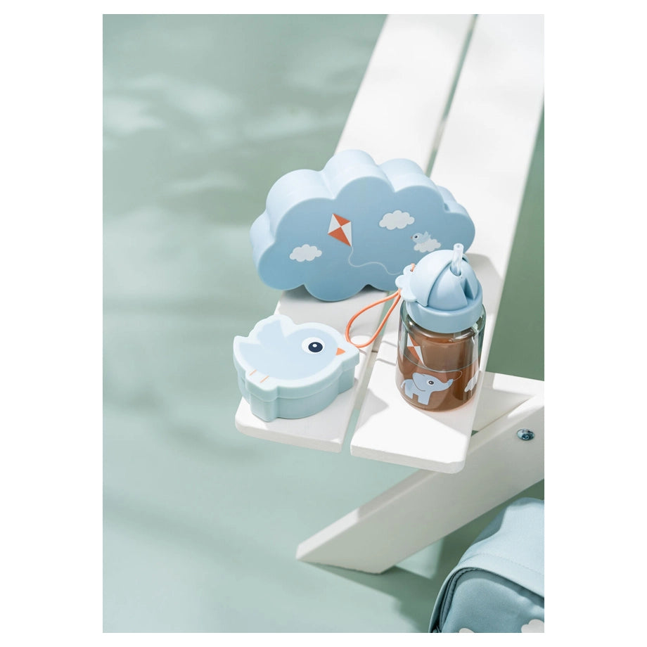 Done By Deer Lunch & Snack Box with Straw Bottle Playground Blue (Blue)