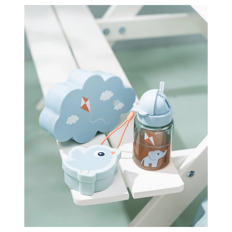 Done By Deer Lunch & Snack Box with Straw Bottle Playground Blue (Blue)