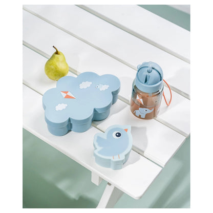 Done By Deer Lunch & Snack Box with Straw Bottle Playground Blue (Blue)