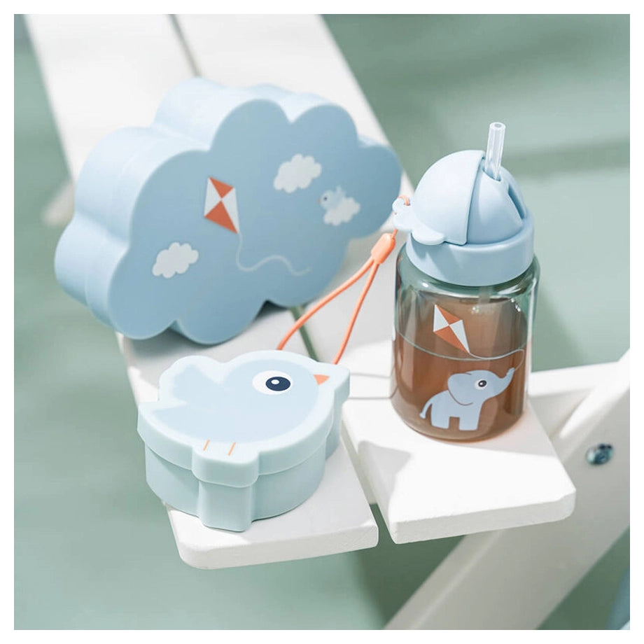 Done By Deer Lunch & Snack Box with Straw Bottle Playground Blue (Blue)