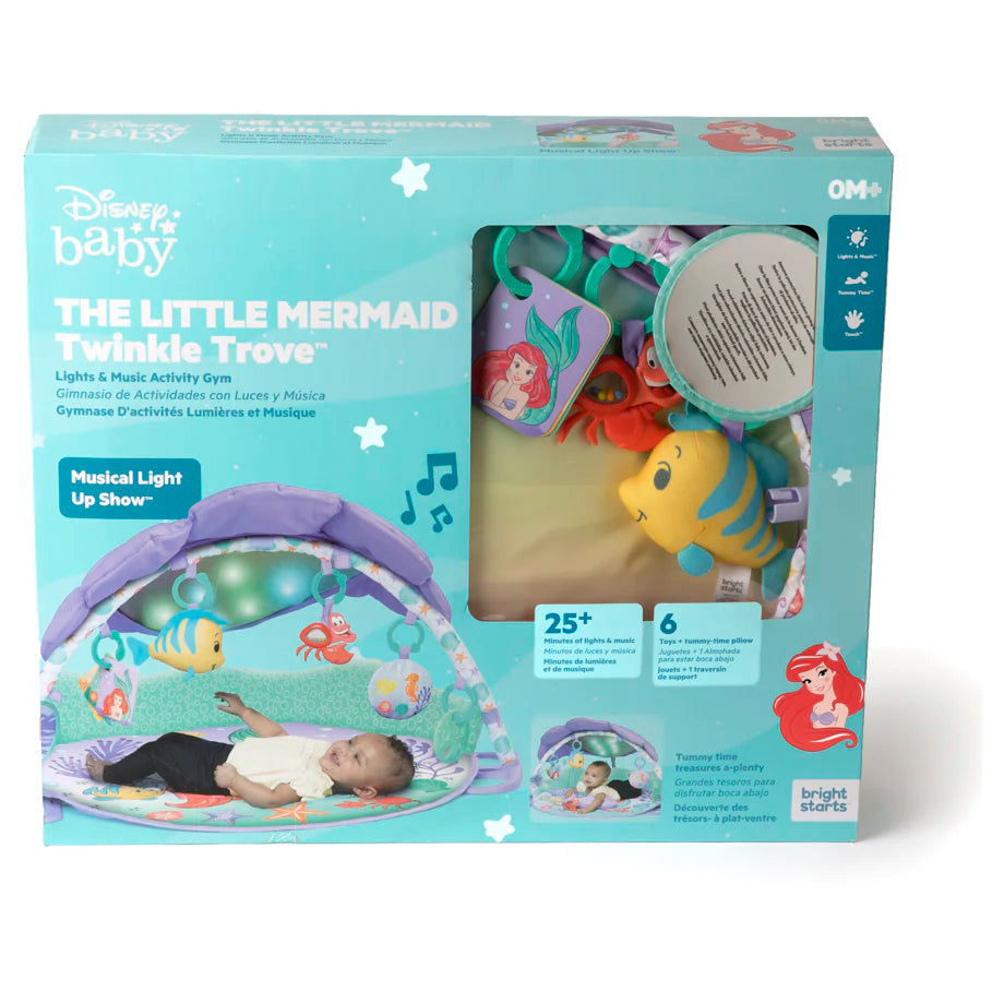 Bright Starts The Little Mermaid Twinkle Trove Lights & Music Activity Gym