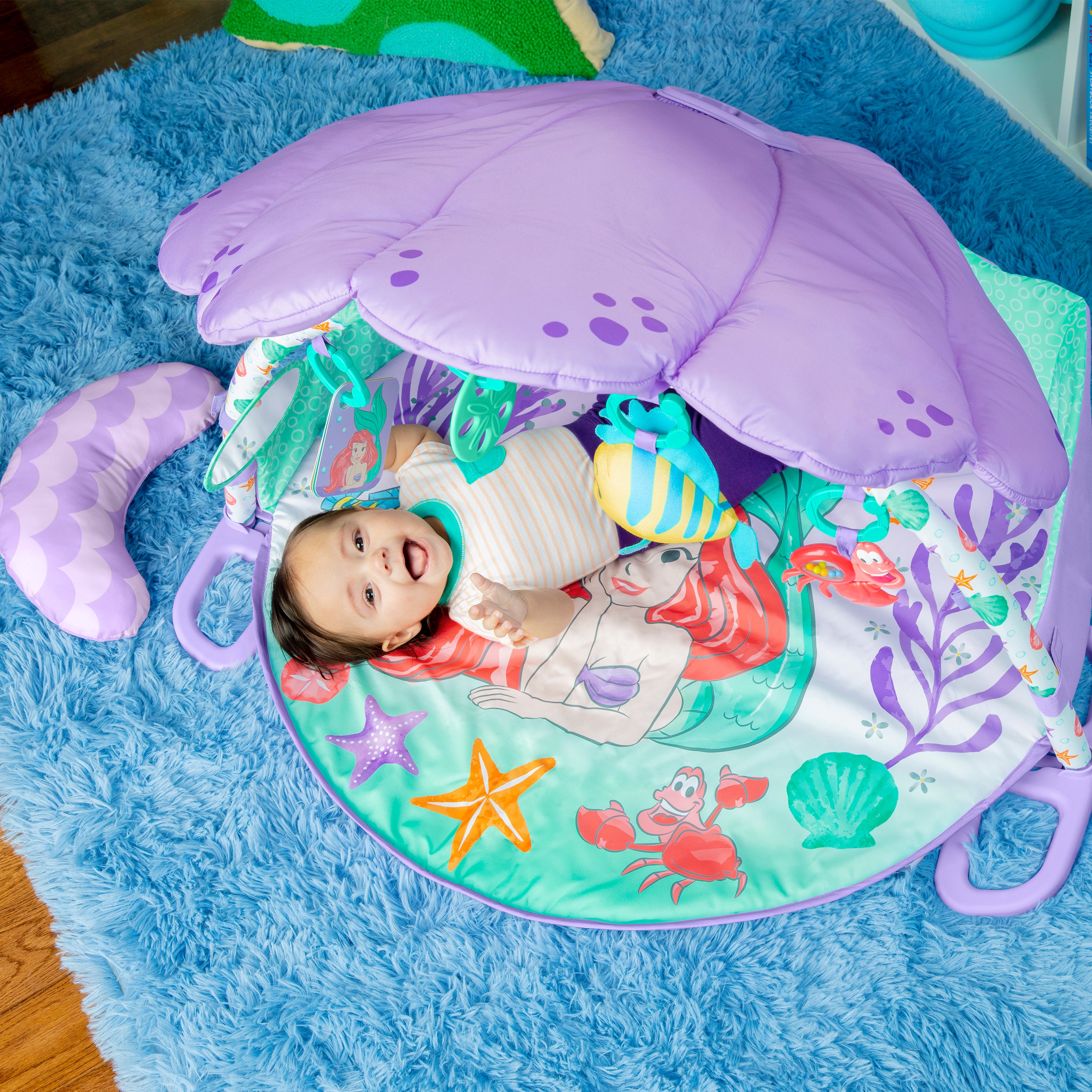Bright Starts - The Little Mermaid Twinkle Trove Lights & Music Activity Gym