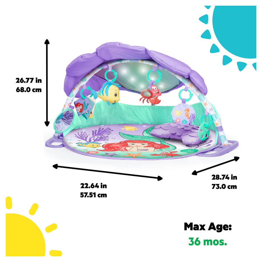 Bright Starts The Little Mermaid Twinkle Trove Lights & Music Activity Gym