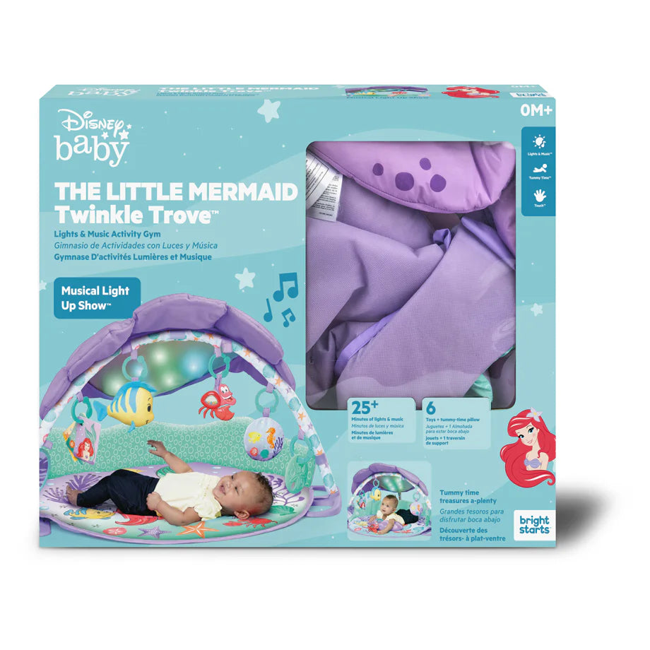 Bright Starts The Little Mermaid Twinkle Trove Lights & Music Activity Gym