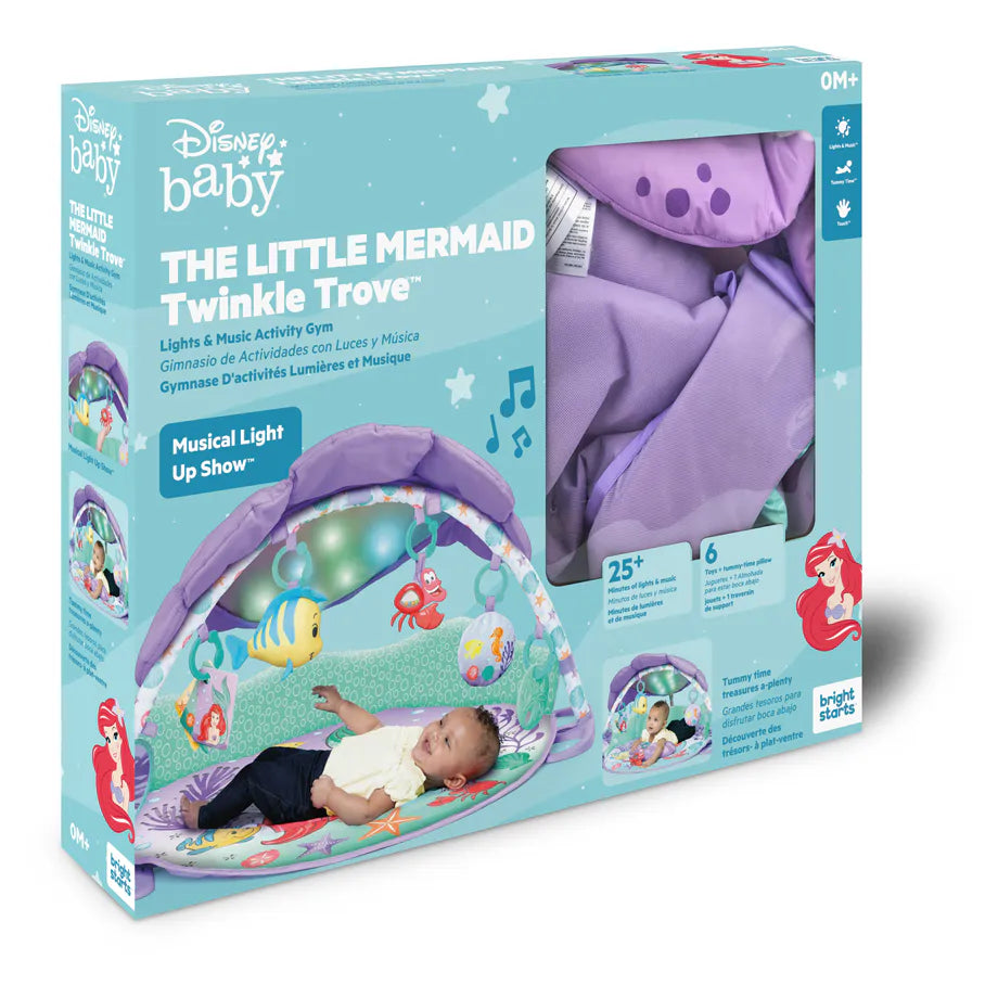 Bright Starts The Little Mermaid Twinkle Trove Lights & Music Activity Gym